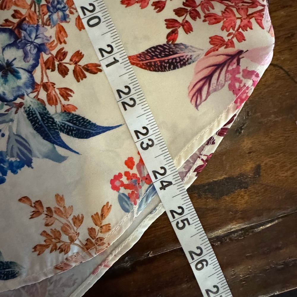 VANITA ROSA ATELIER Womens Floral Print Cold Shoulder Blouse White Size Medium - Picture 7 of 7